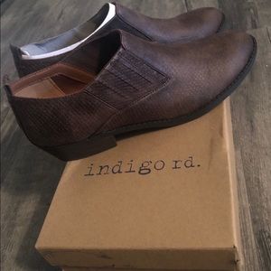 Brand new in box, Indigo rd boots. Sz 9-1/2.